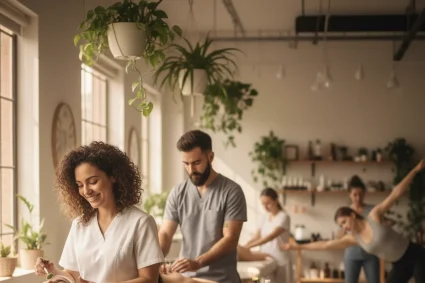 beauty and wellness jobs - relevant illustration