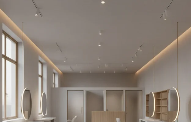 beauty and wellness school is a blank environment - relevant illustration