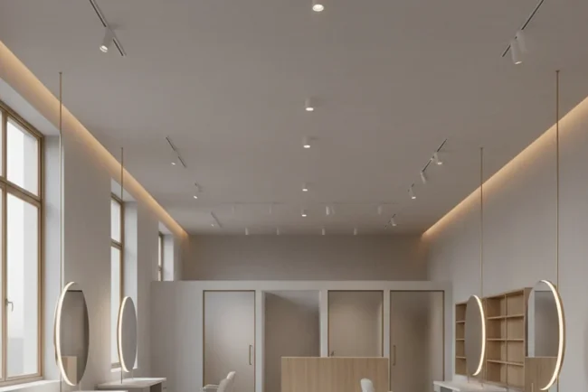 beauty and wellness school is a blank environment - relevant illustration