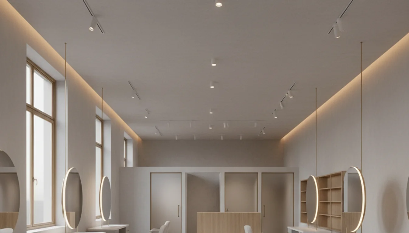 beauty and wellness school is a blank environment - relevant illustration