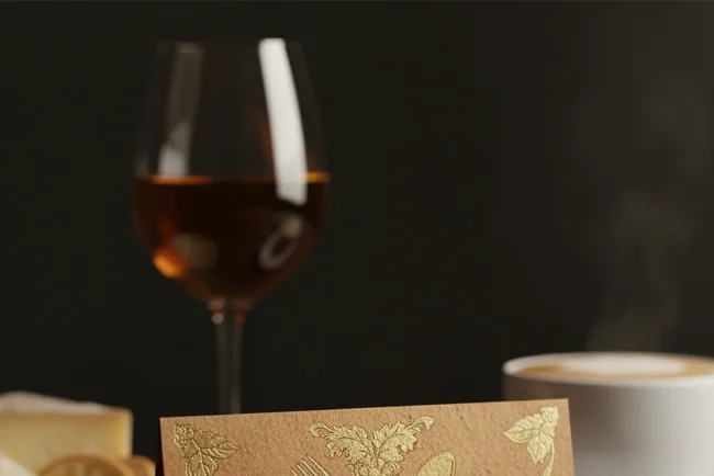 food and drink gift card - relevant illustration