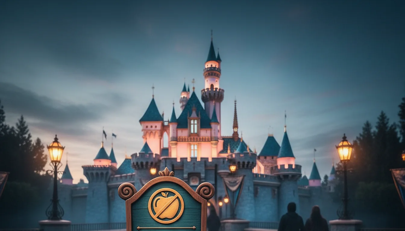 food and drink policy disneyland - relevant illustration