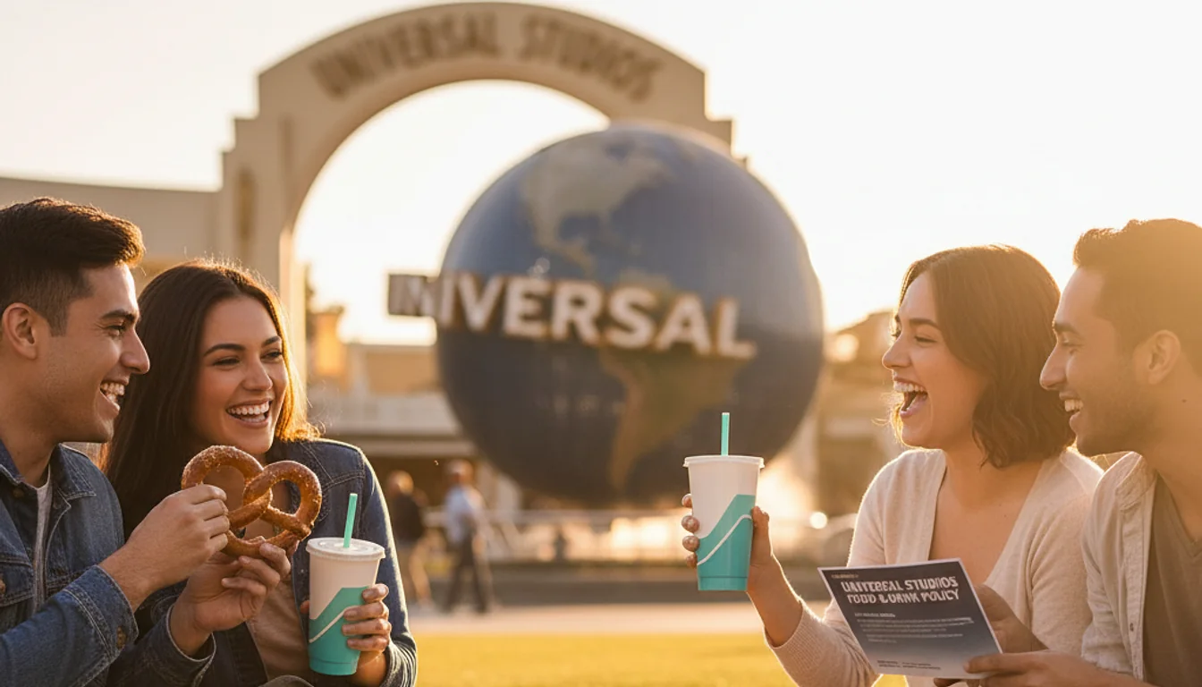 food and drink policy universal studios - relevant illustration