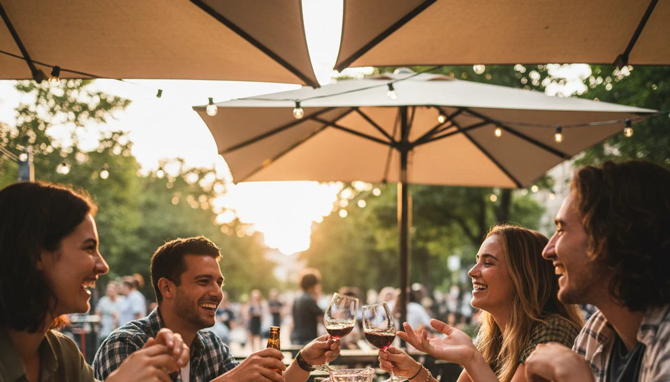 food and drinks open near me - relevant illustration