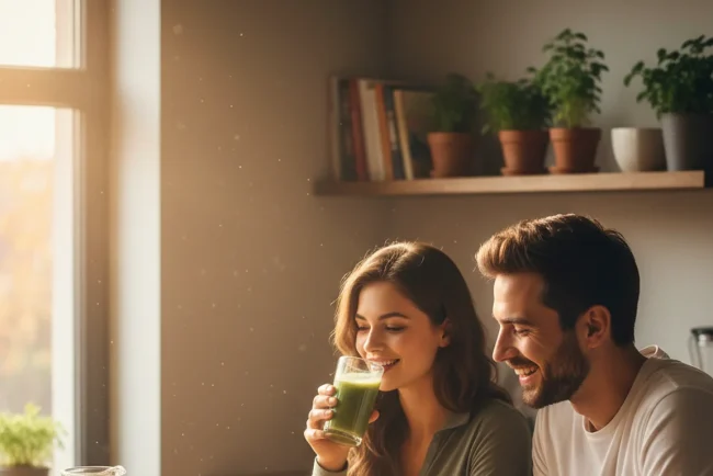 how to eat and drink healthy - relevant illustration