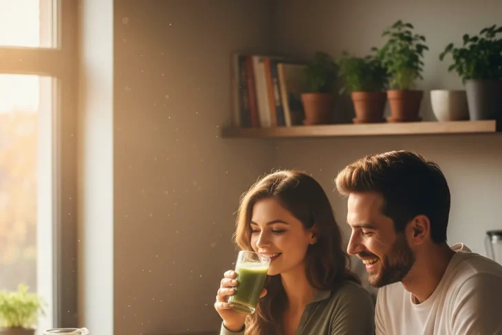 how to eat and drink healthy - relevant illustration