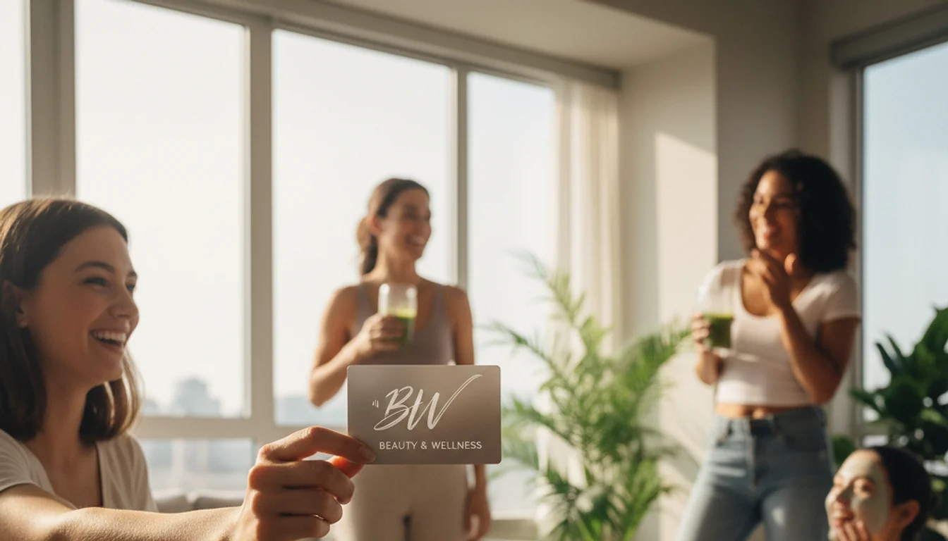 best beauty and wellness card - relevant illustration