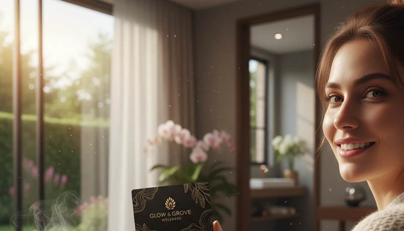 best beauty and wellness gift card - relevant illustration