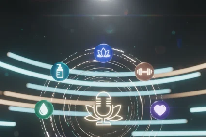 best beauty and wellness podcasts - relevant illustration