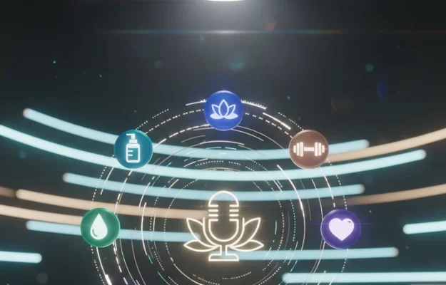 best beauty and wellness podcasts - relevant illustration