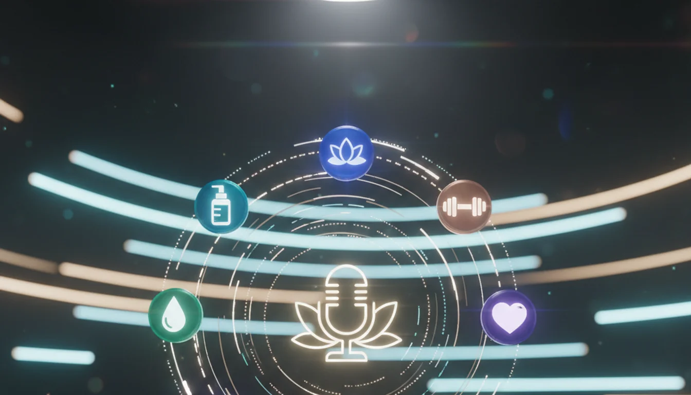 best beauty and wellness podcasts - relevant illustration