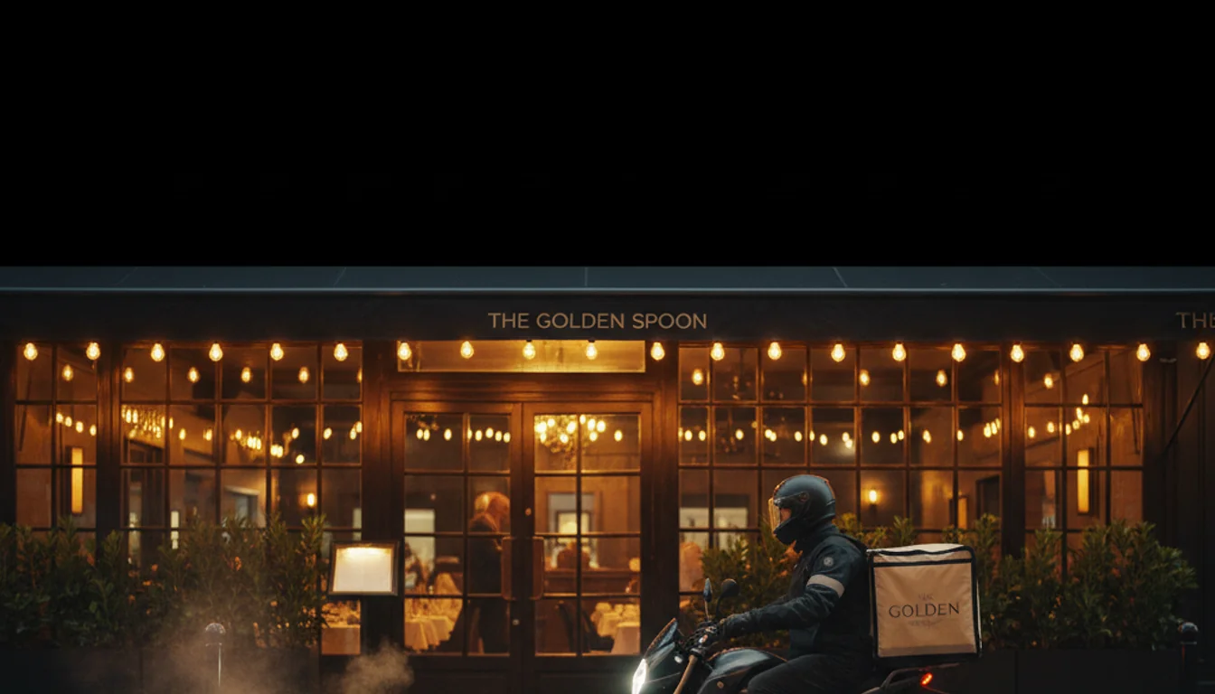 restaurant delivery - relevant illustration