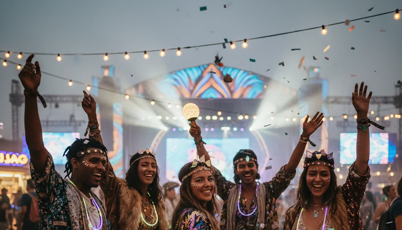 festival outfits - relevant illustration