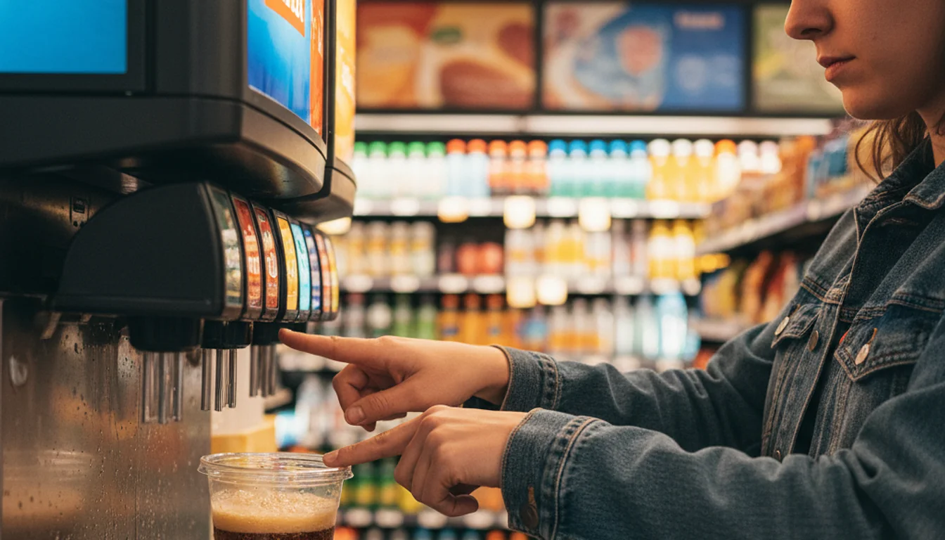 fountain drink machine - relevant illustration