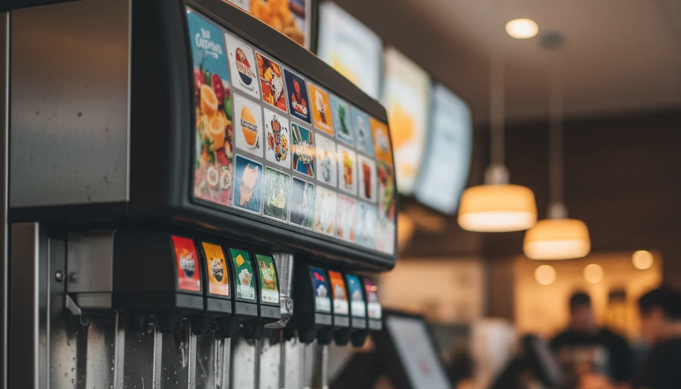 fountain drink machine - relevant illustration