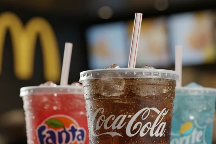 mcdonalds drinks - relevant illustration