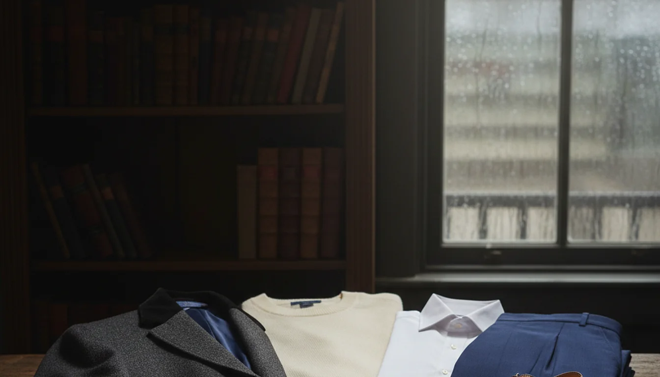 mens clothing - relevant illustration