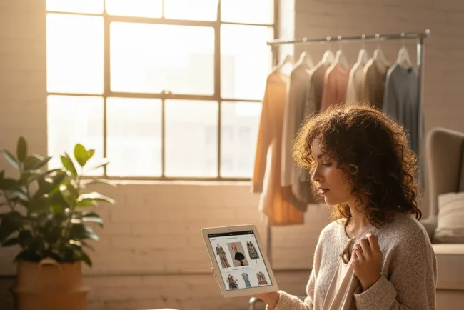 online clothing stores - relevant illustration