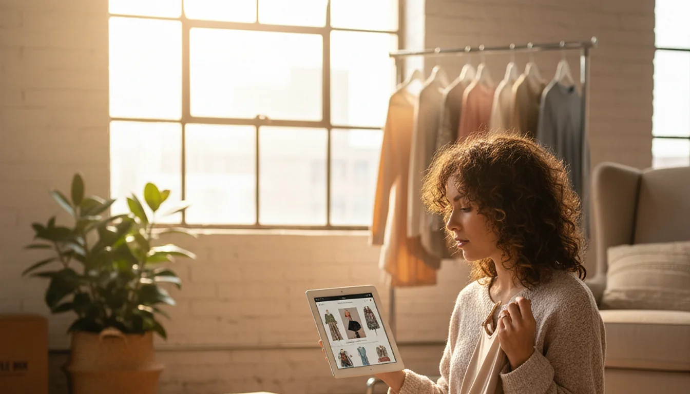 online clothing stores - relevant illustration