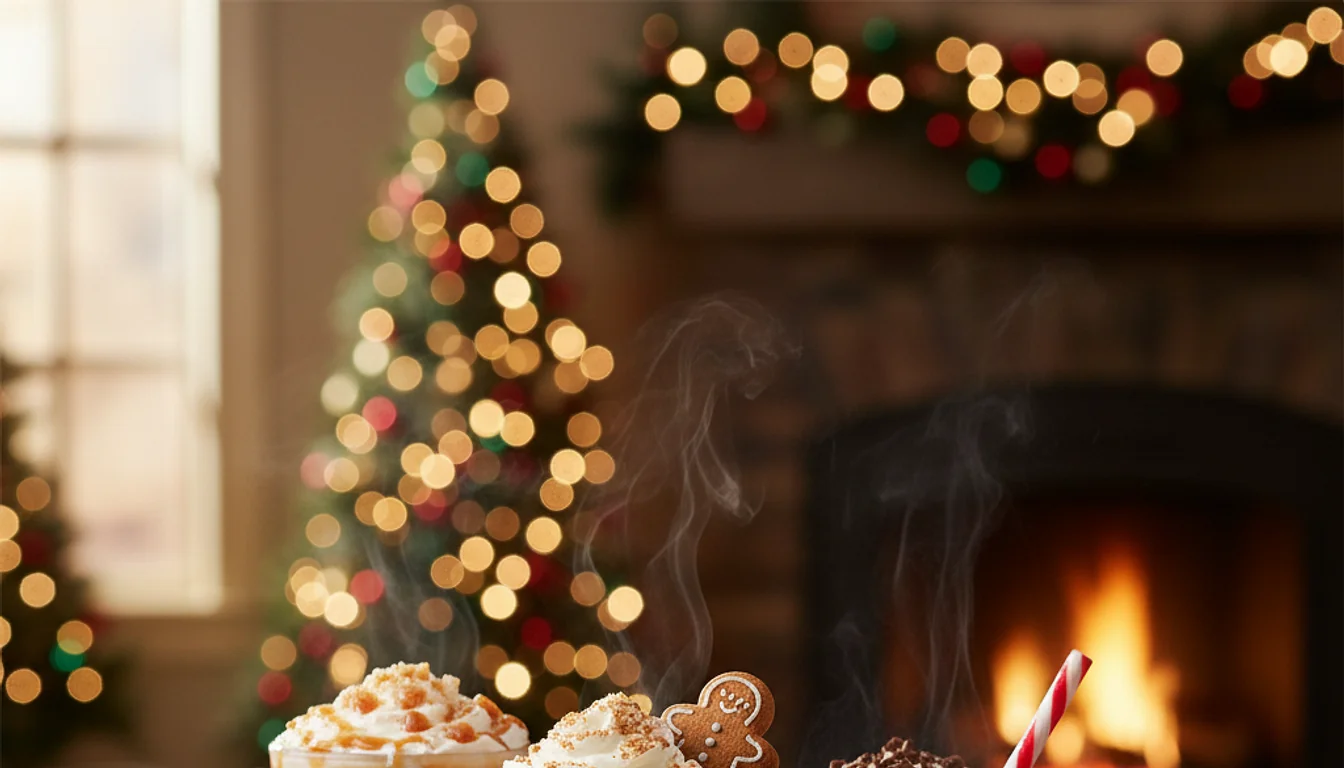 starbucks christmas drinks - relevant illustration