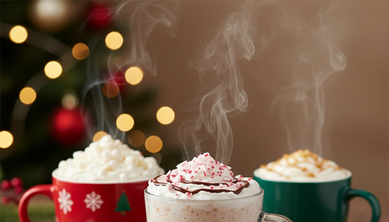starbucks christmas drinks - relevant illustration