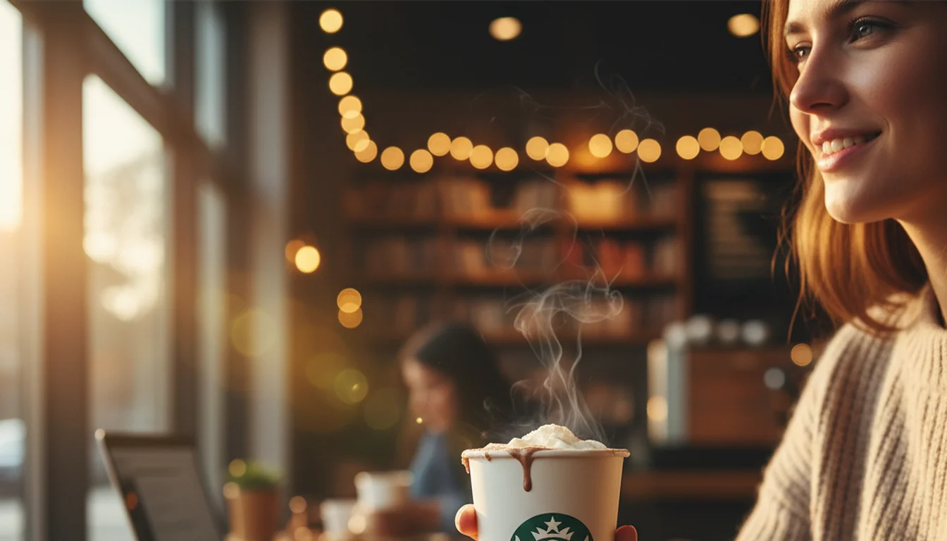 starbucks hot chocolate - relevant illustration