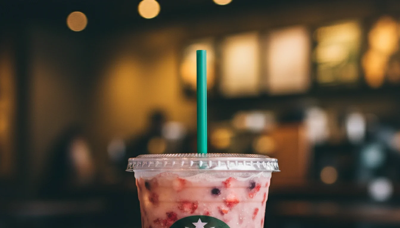 starbucks pink drink - relevant illustration