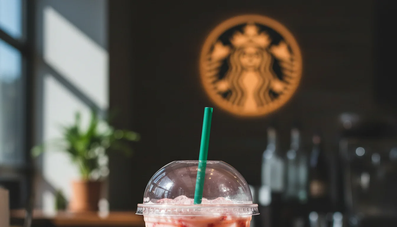 starbucks pink drink - relevant illustration