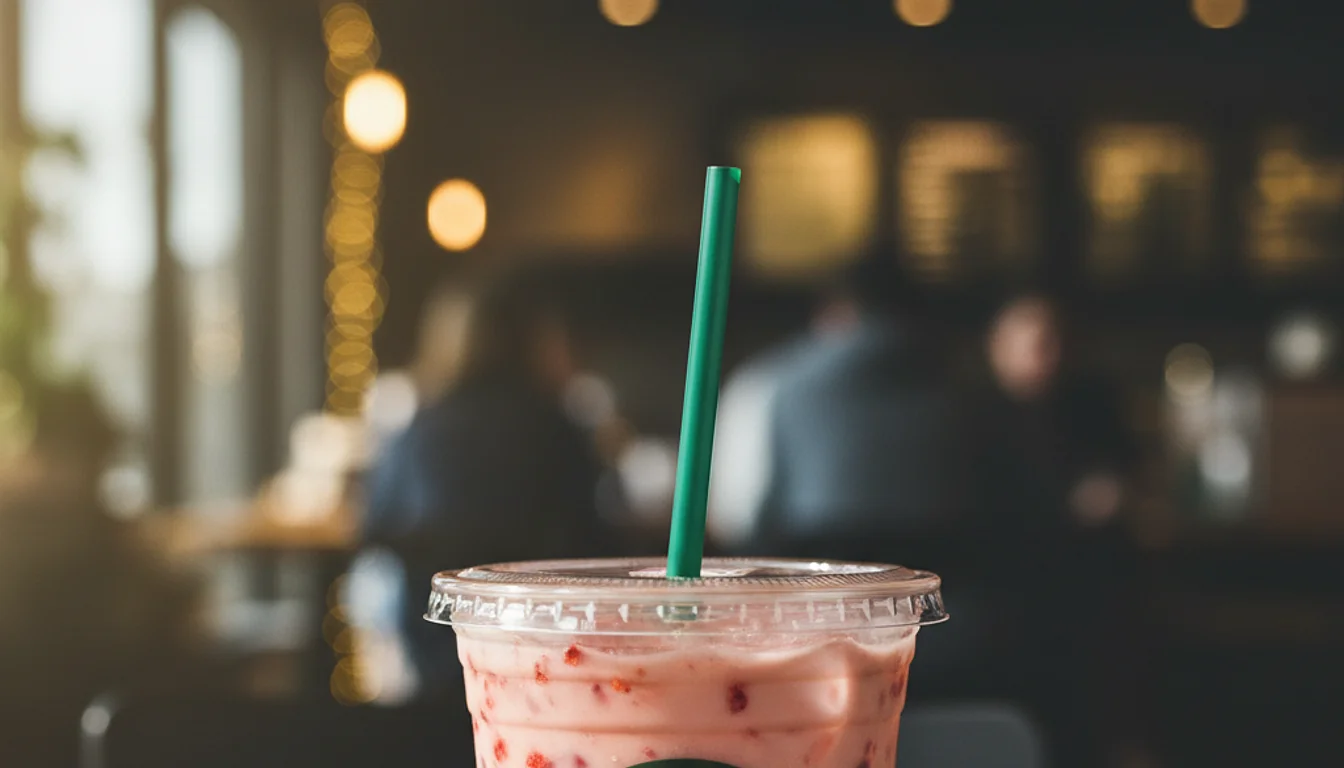 starbucks pink drink - relevant illustration