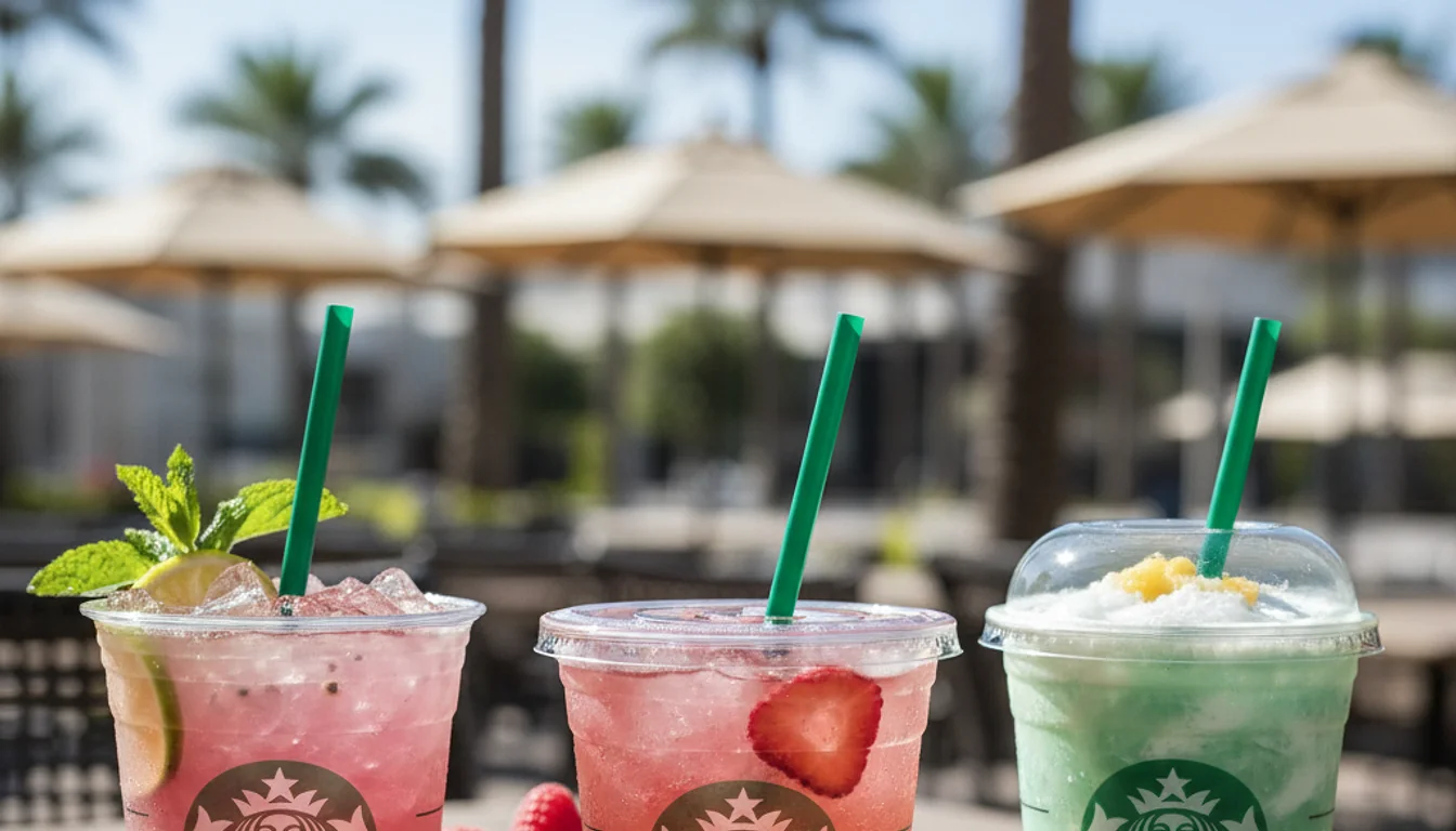 starbucks summer drinks - relevant illustration