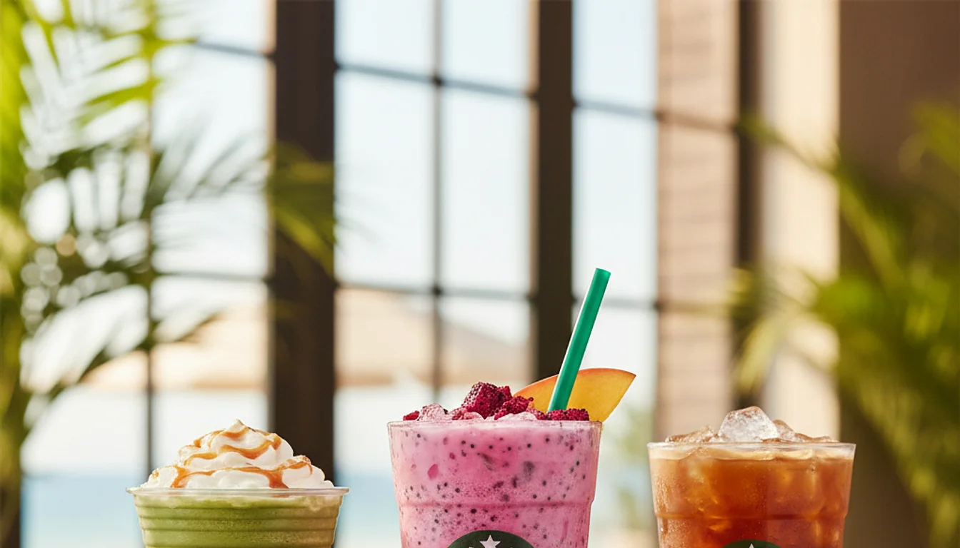 starbucks summer drinks - relevant illustration