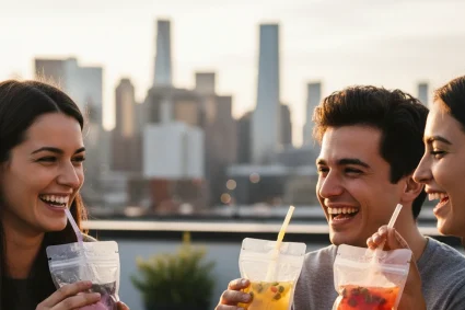 drink pouches - relevant illustration